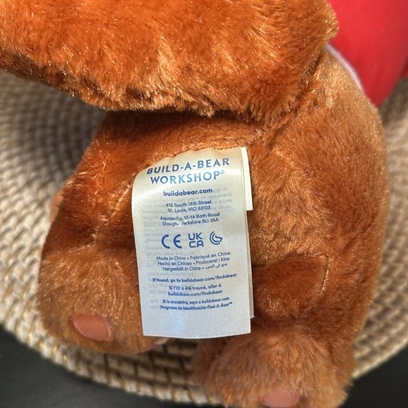 Build A Bear BAB Plush Stuffed Pokemon Eevee Brown/Yellow w/Red Hoodie Shirt - Picture 5 of 9